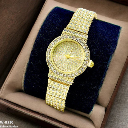 GULFATIMA SHINE STONE DIAL WATCH