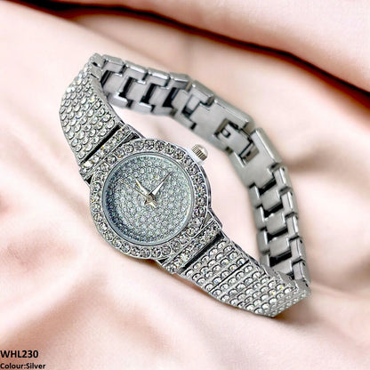 GULFATIMA SHINE STONE DIAL WATCH