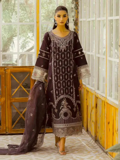 KGB 103-MAHNUR 3pc Wedding Winter Collection Gul Fatima