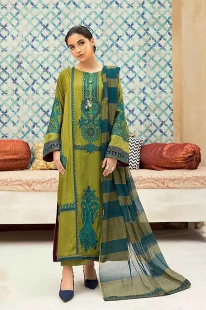 Maria B Dhanak 3PC Embroidered AZ - 0121 Gul Fatima