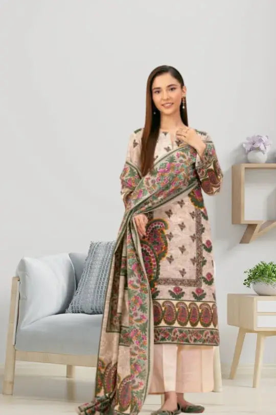 Unstiched Nishat 3 Piece  Code-KGN 042 Gul Fatima