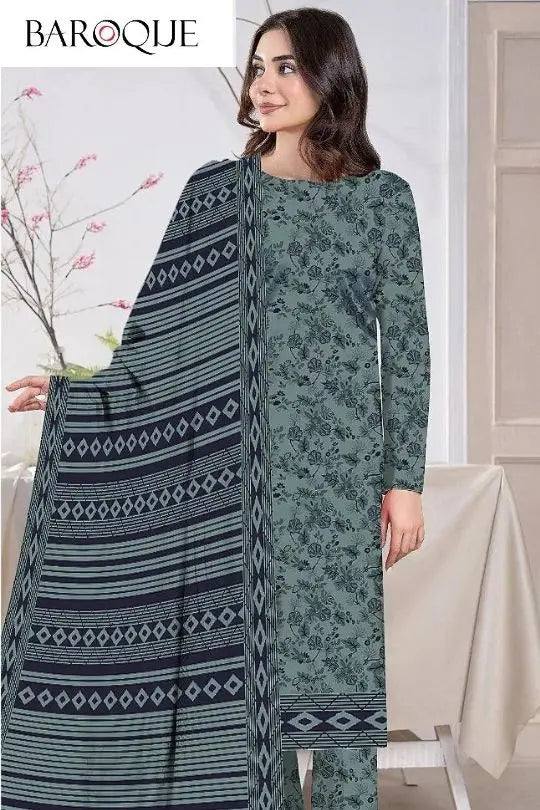 WINTER'S 3PC LINEN 100% DIGITAL PRINTED GULFATIMA