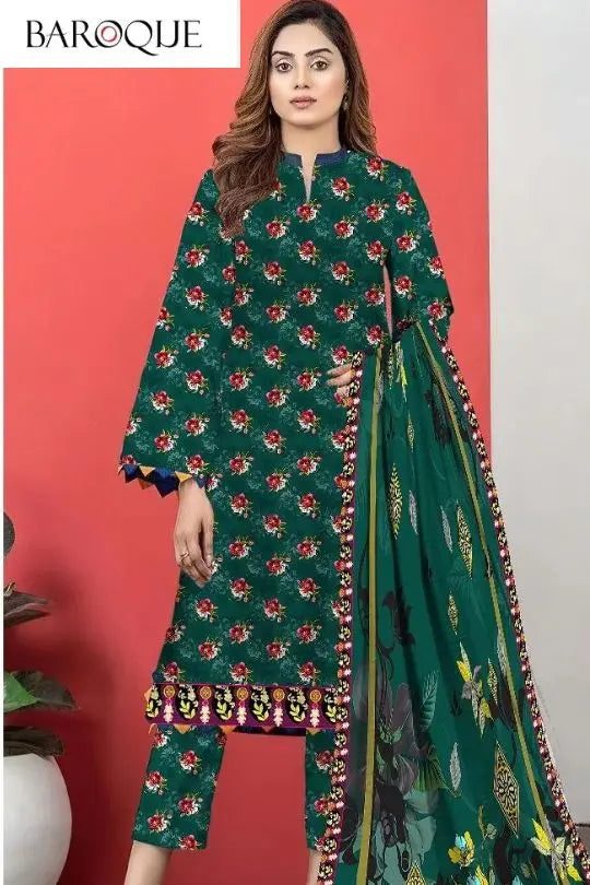 WINTER'S 3PC LINEN 100% DIGITAL PRINTED Gul Fatima