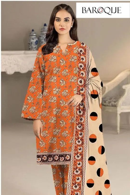 WINTER'S 3PC LINEN 100% DIGITAL PRINTED Gul Fatima