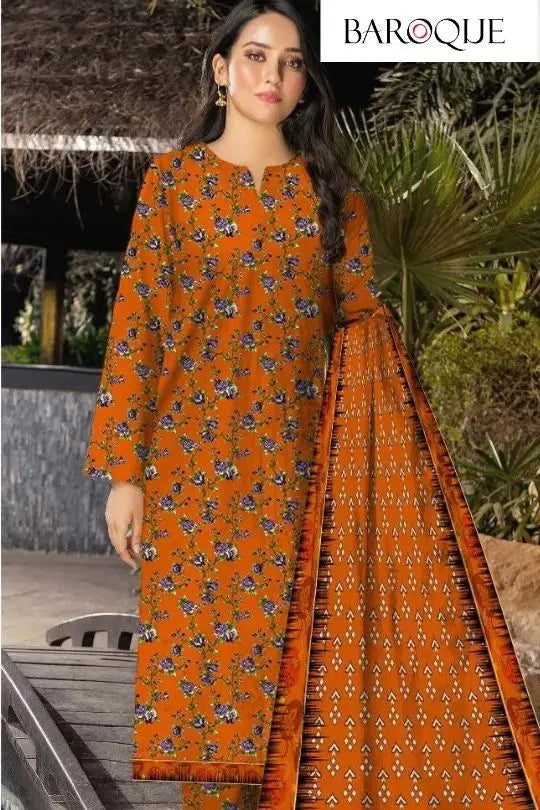 WINTER'S 3PC LINEN 100% DIGITAL PRINTED Gul Fatima