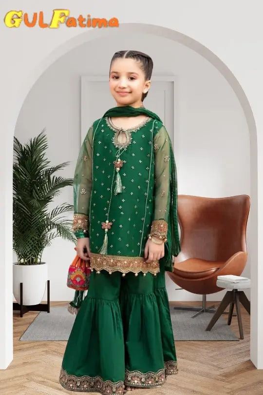 Winter 3pc dhenak kids collection Gul Fatima