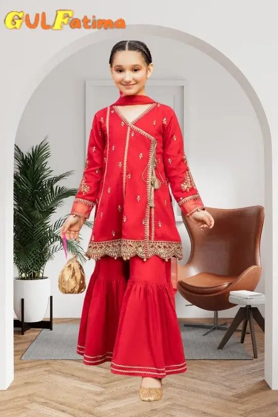 Winter 3pc dhenak kids collection Gul Fatima