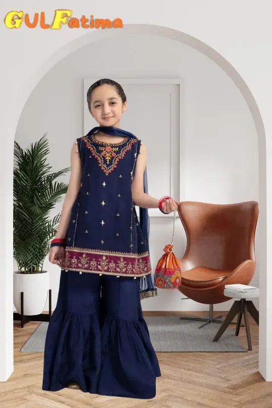 Winter 3pc dhenak kids collection Gul Fatima