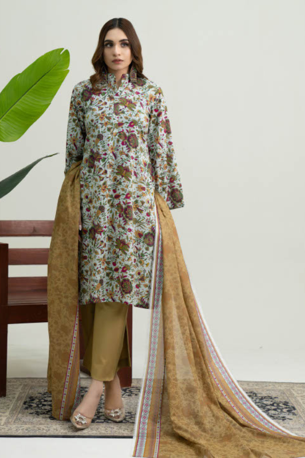 latest lawn dress design GF104